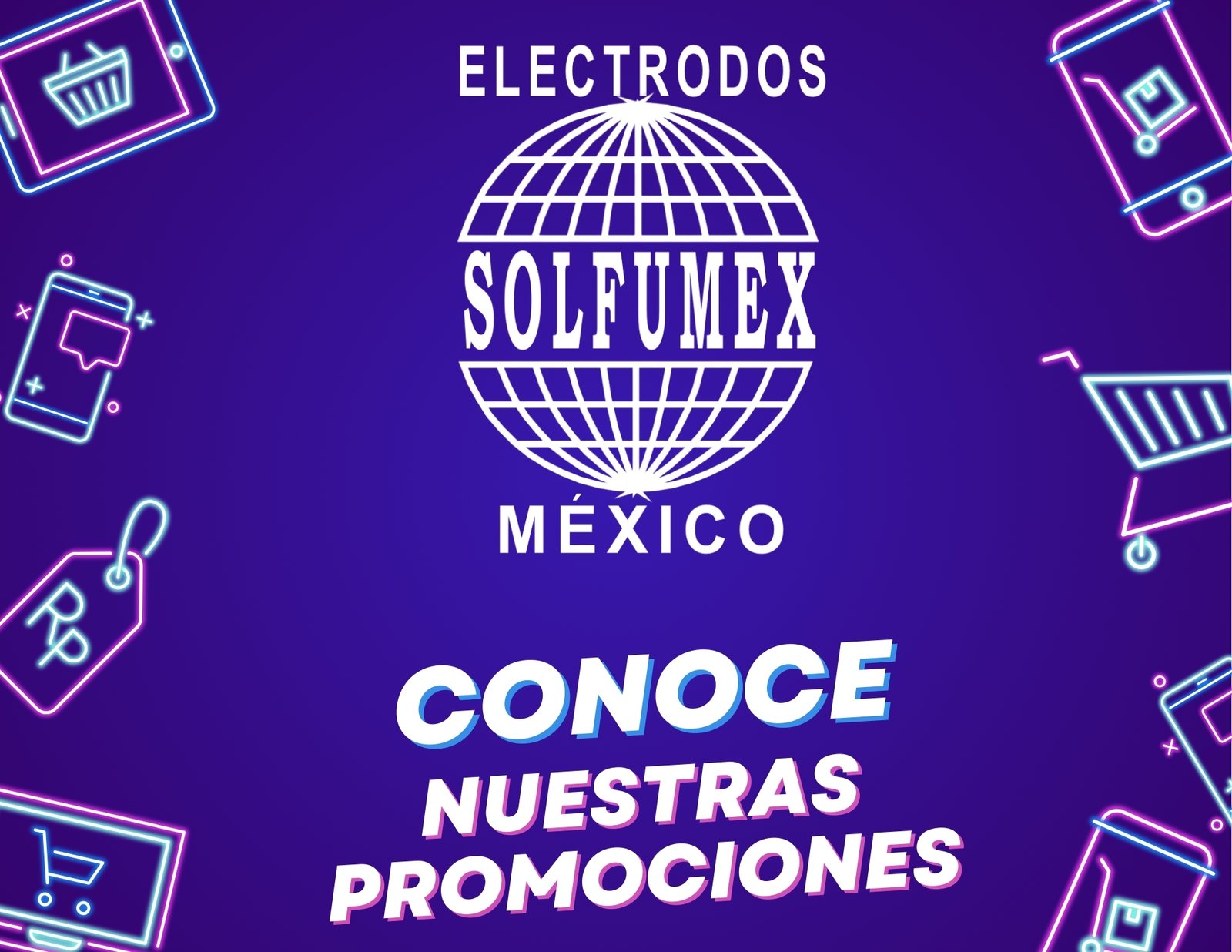 Flyer horizontal rebajas y promociones en productos cyber monday promocional moderno azul (1)